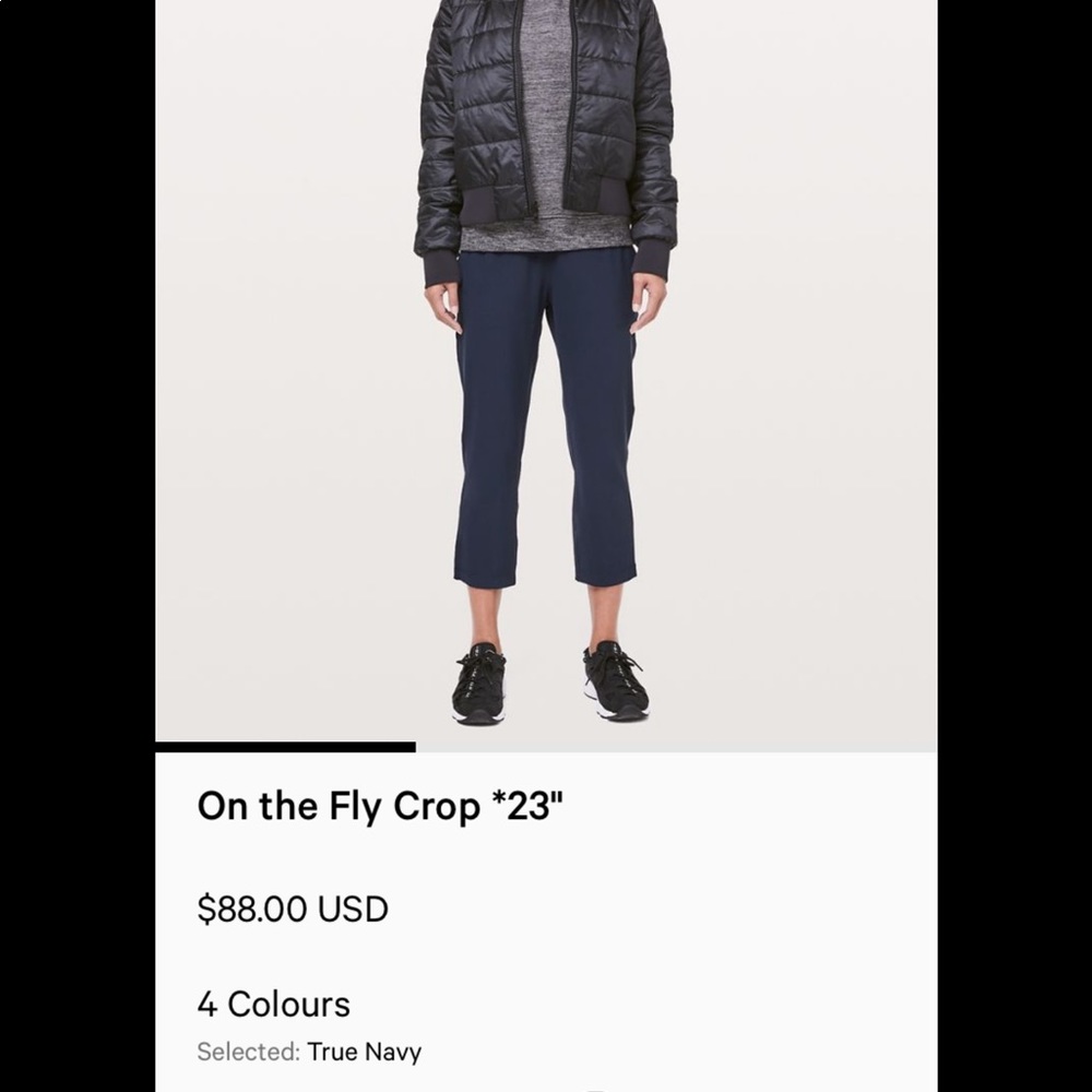 Lululemon On The Fly Crop 23”